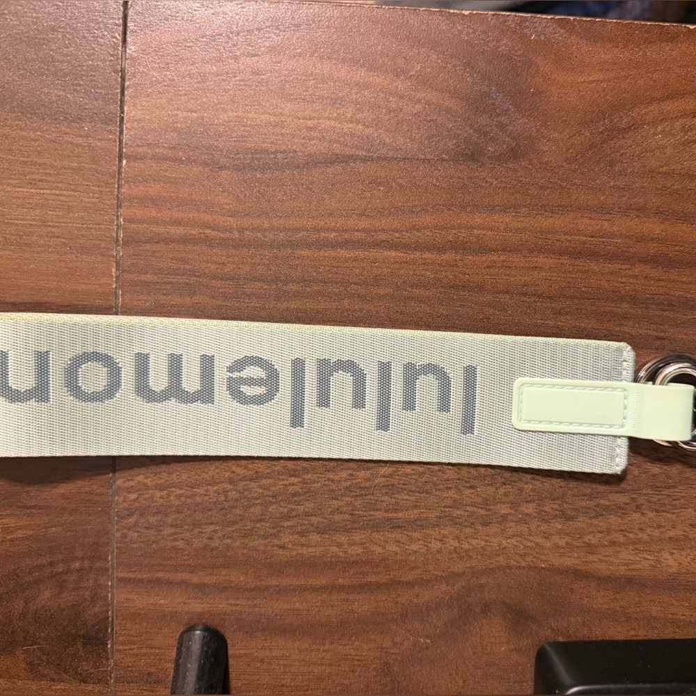 Lululemon Mint and Blue Keychain